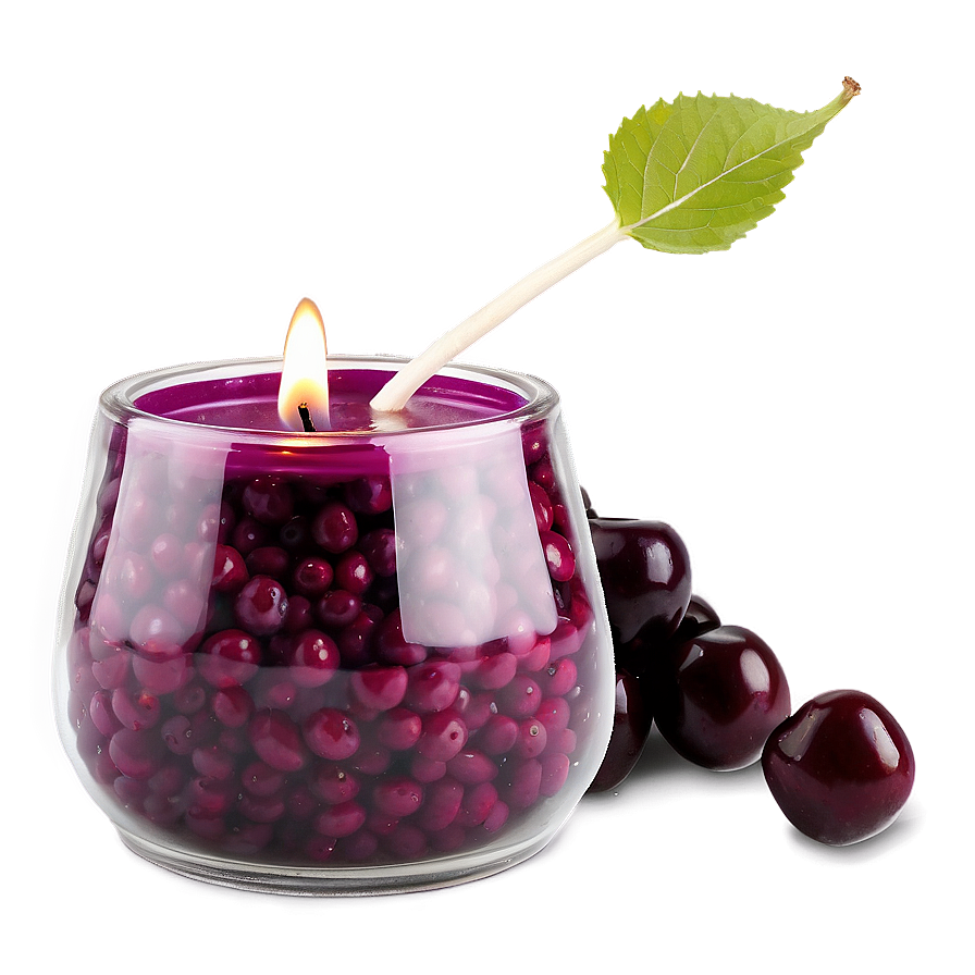 Black Cherry Candle Png 90 PNG