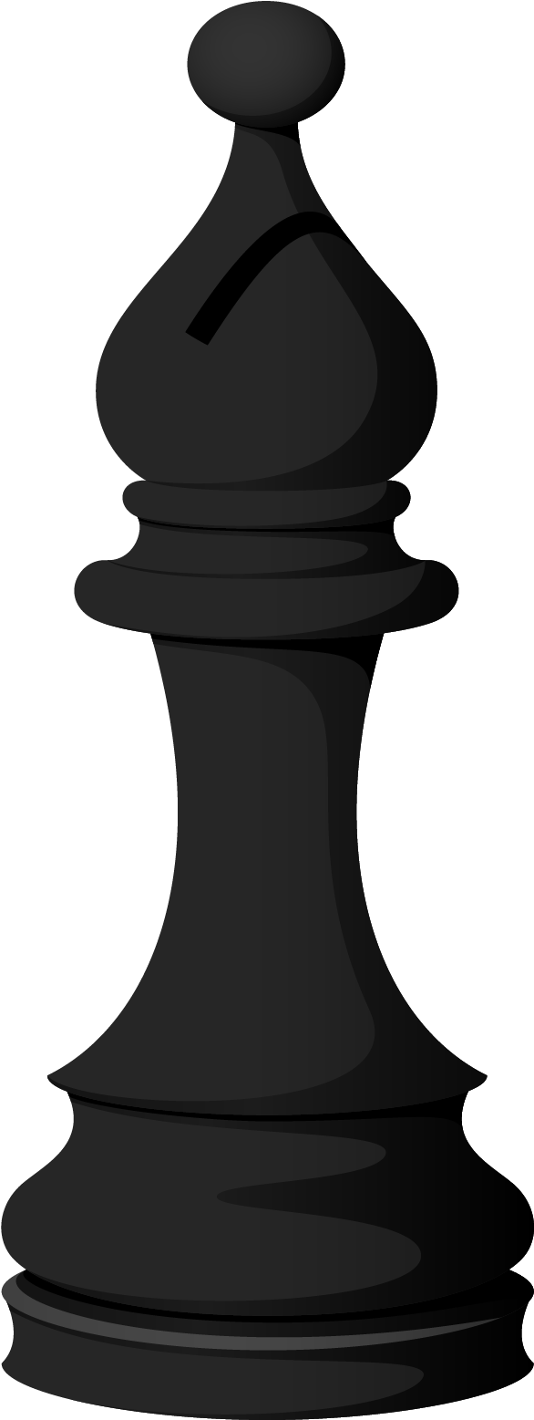 Download Black Chess Bishop Vector | Wallpapers.com