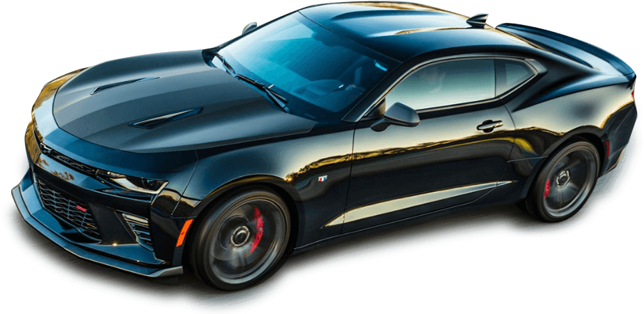 Black Chevrolet Camaro Sports Car PNG