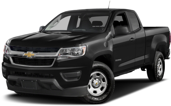Black Chevrolet Colorado Pickup Truck PNG