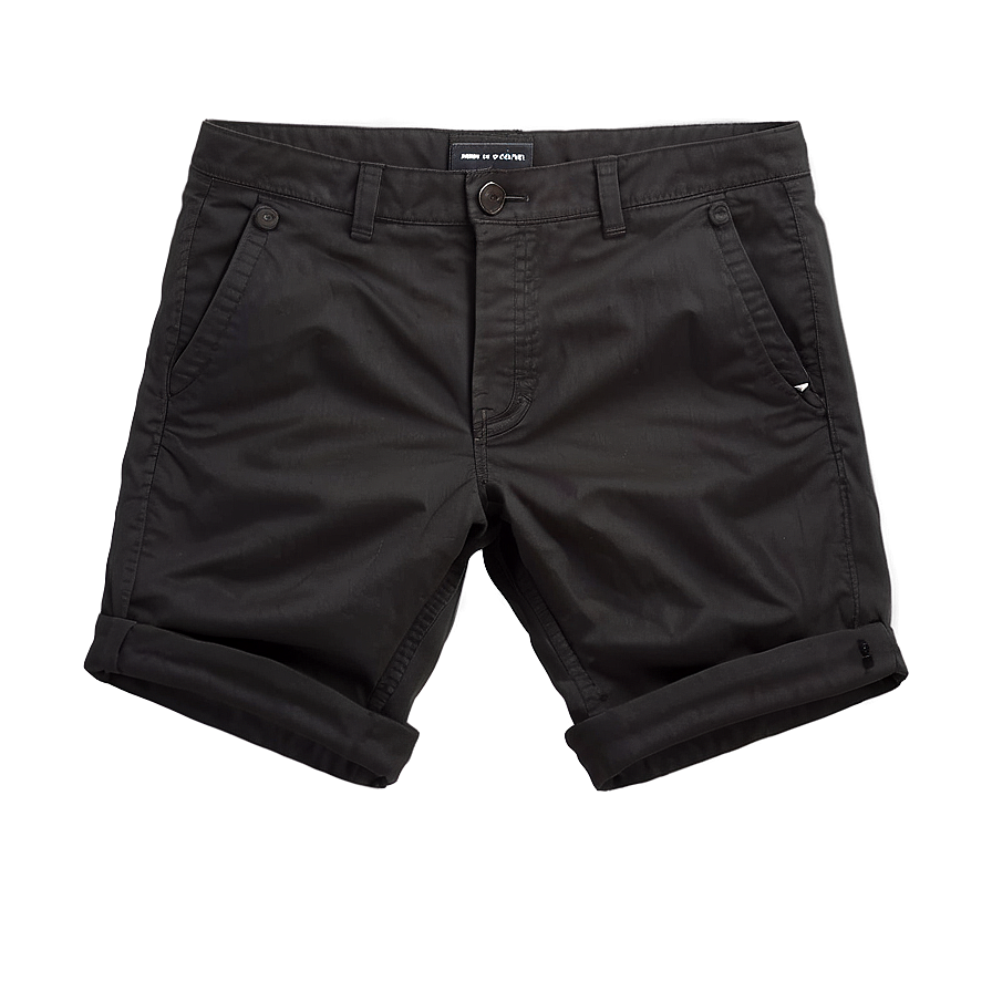 Black Chino Shorts Png Jum PNG