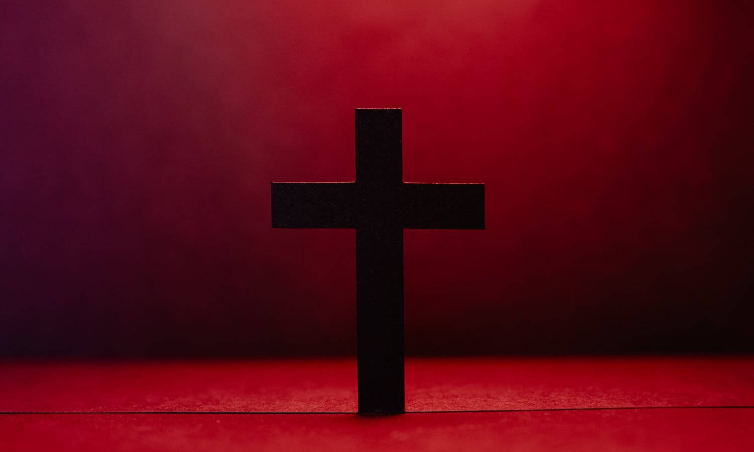 Black Christian Cross Background