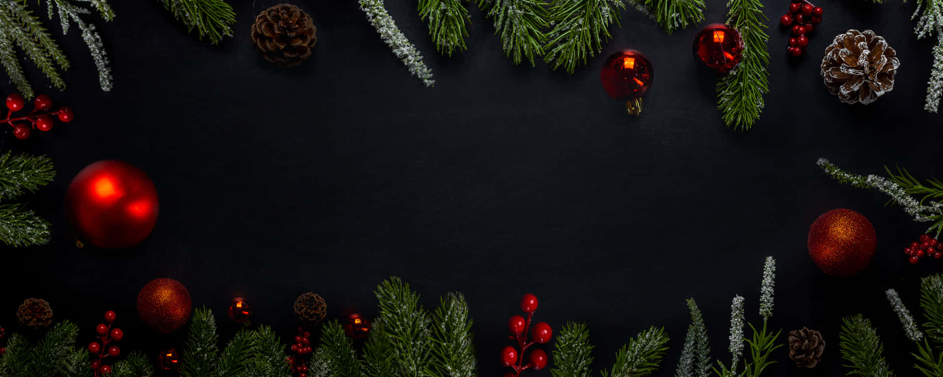 Black Christmas Background