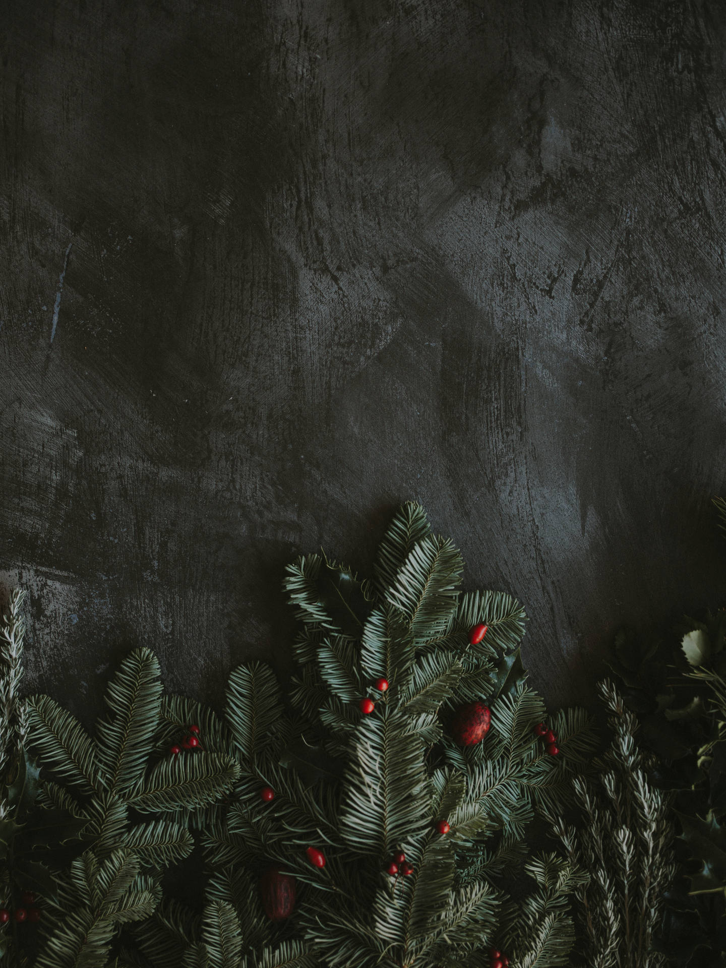 Black Christmas Tree Wallpaper