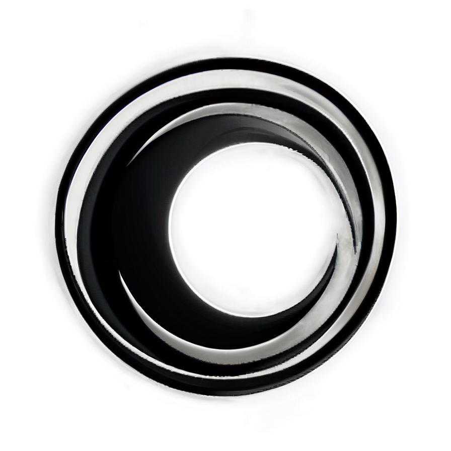 Black Circle Abstract Png 05252024 PNG