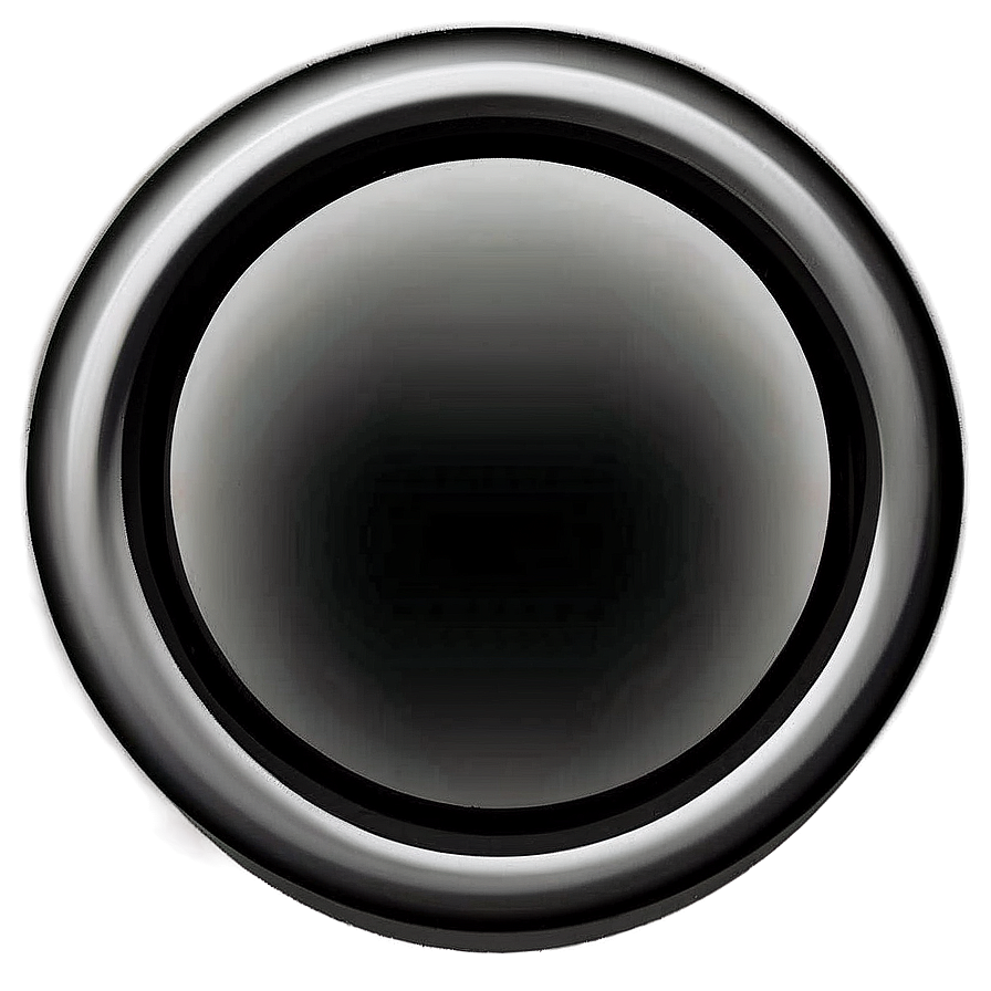 Black Circle Button Png 05252024 PNG