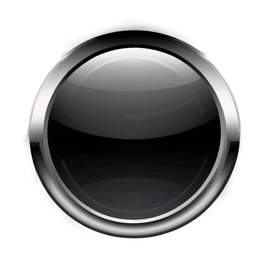 Black Circle Button Png 94 PNG