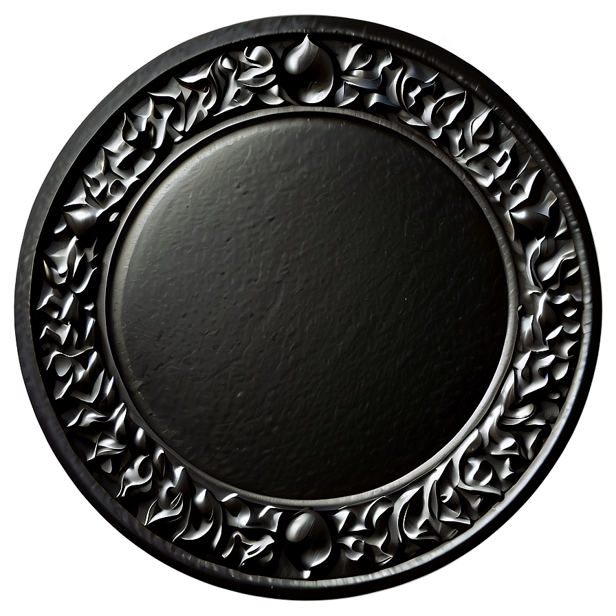 Black Circle Seal Png Bvd PNG