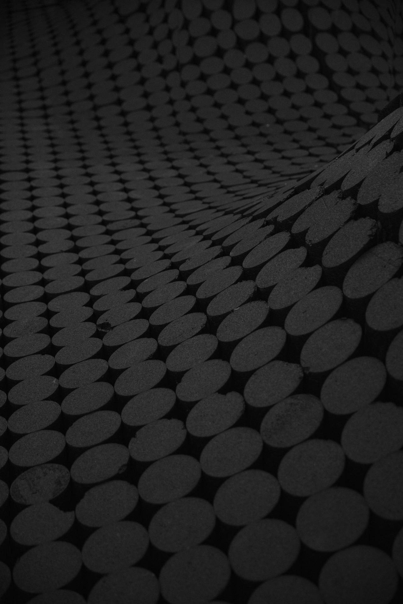 Black Circles Aesthetic Pattern Wallpaper