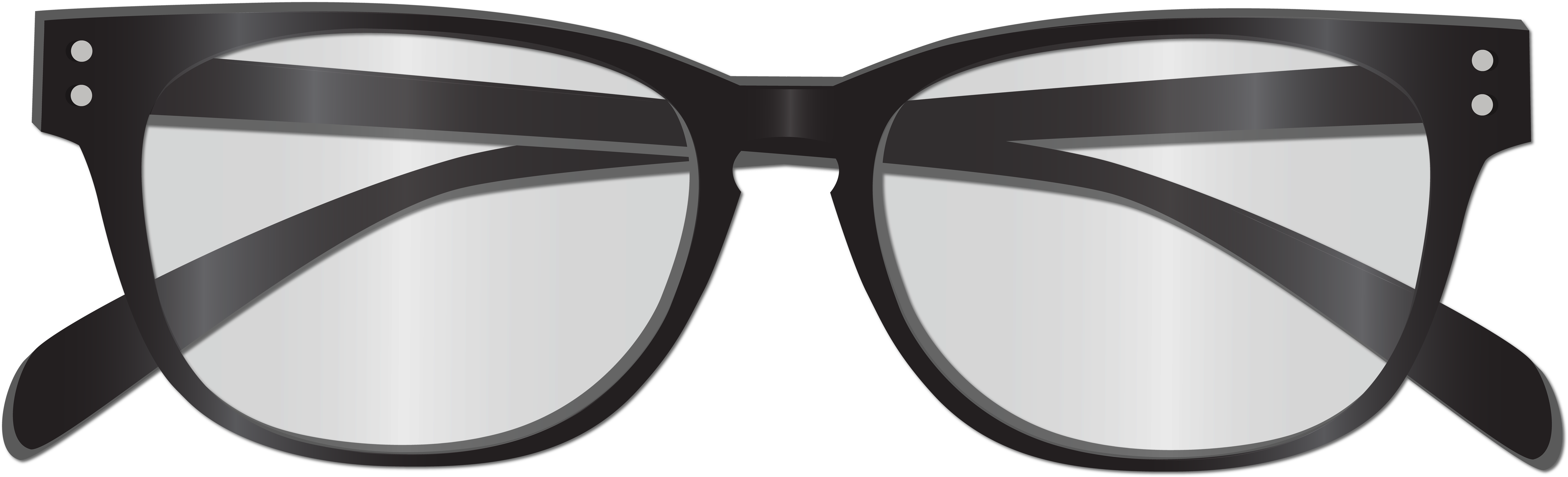 Black Classic Eyeglasses PNG