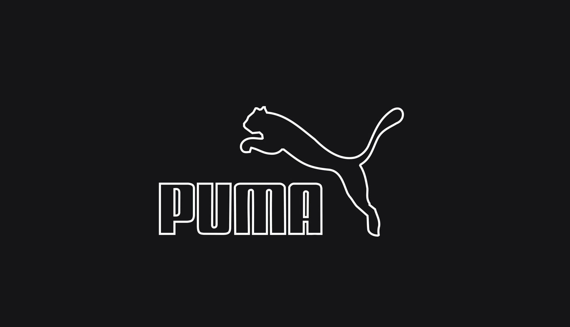 Svartklassisk Puma. Wallpaper