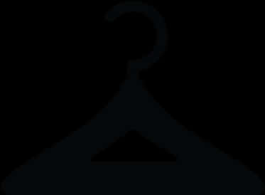 Black Clothes Hanger Silhouette PNG