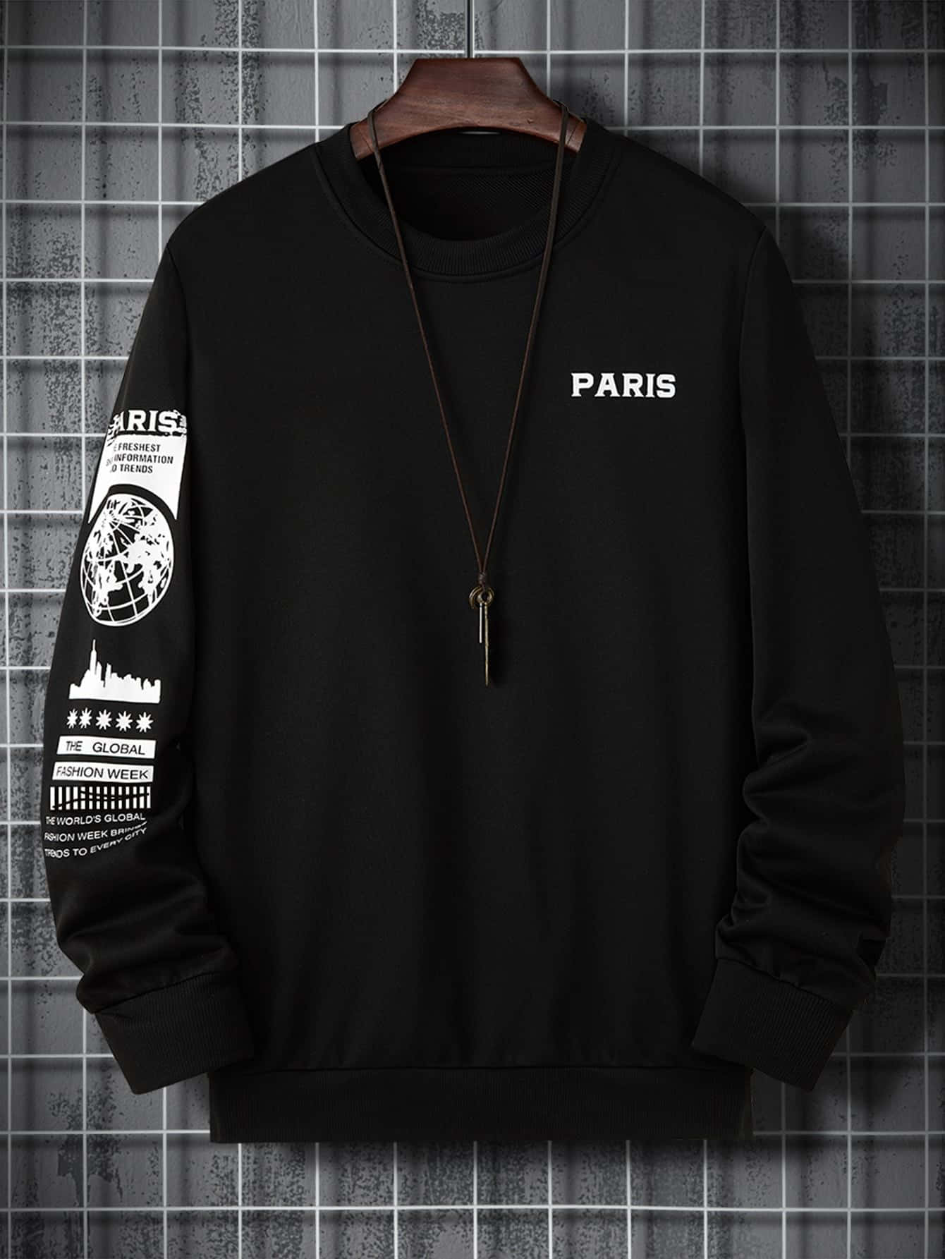 Ultra-loose black hoodie, Djab, Men's Hoodies & Sweatshirts