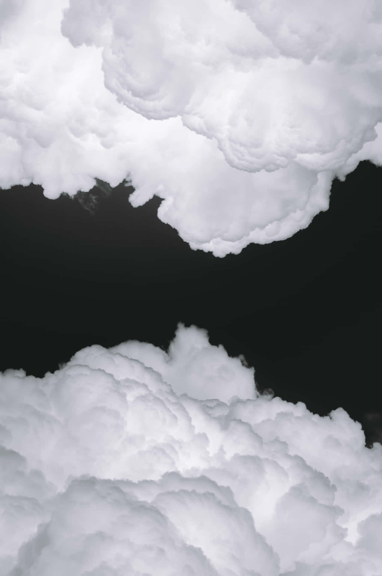 Nubesnegras Formando Una Silueta Fondo de pantalla