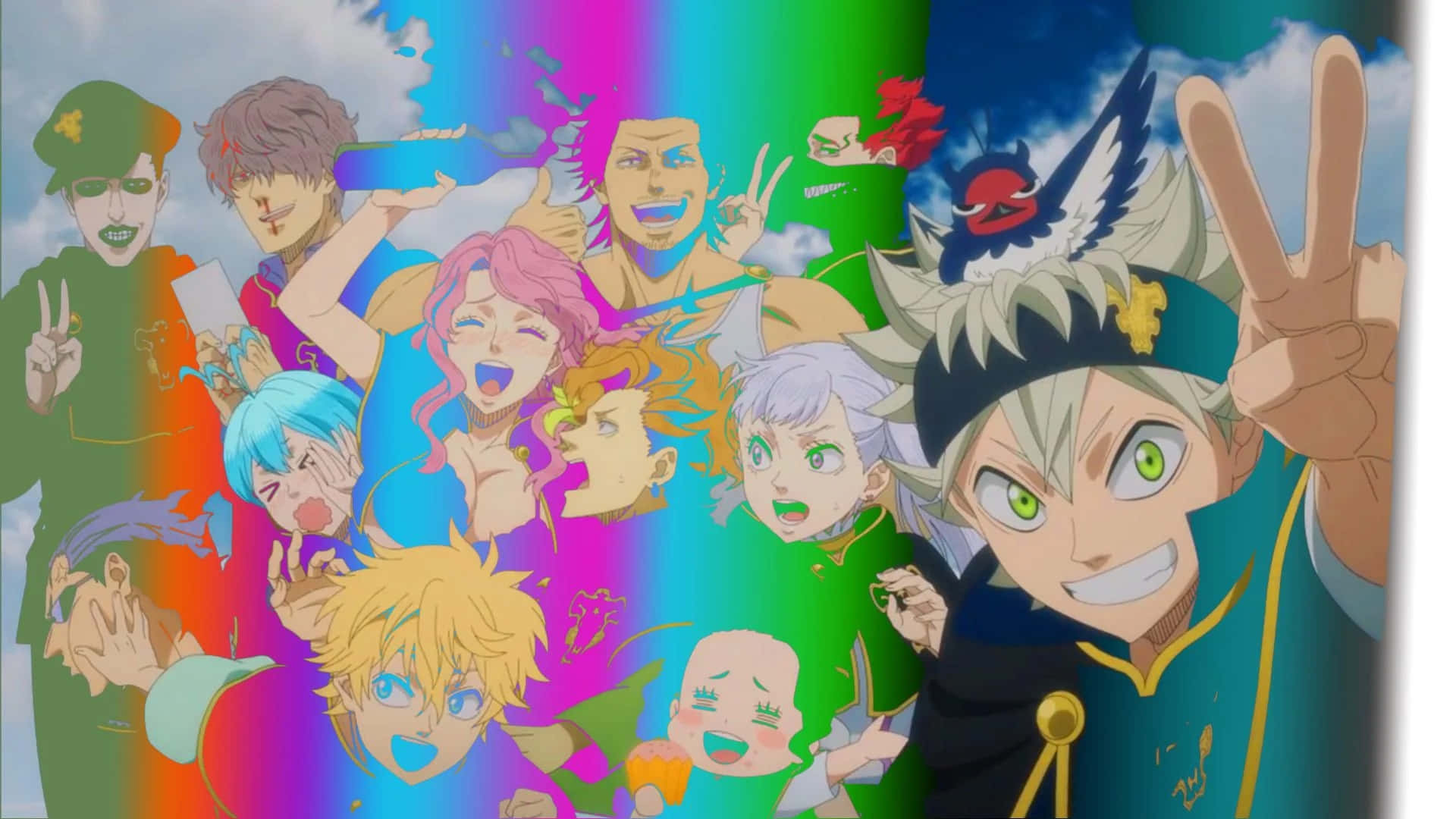 Black Clover Black Bull Team Celebration Wallpaper