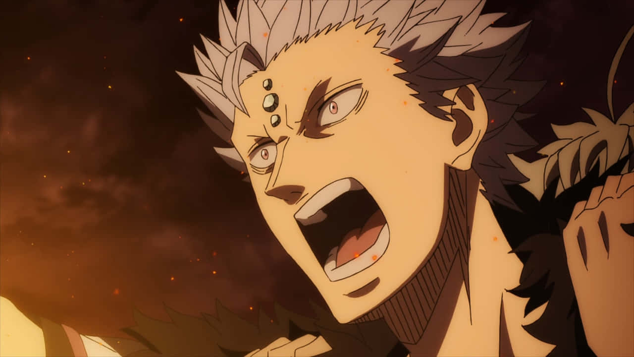 Black Clover Mars Boze Uitdrukking Achtergrond