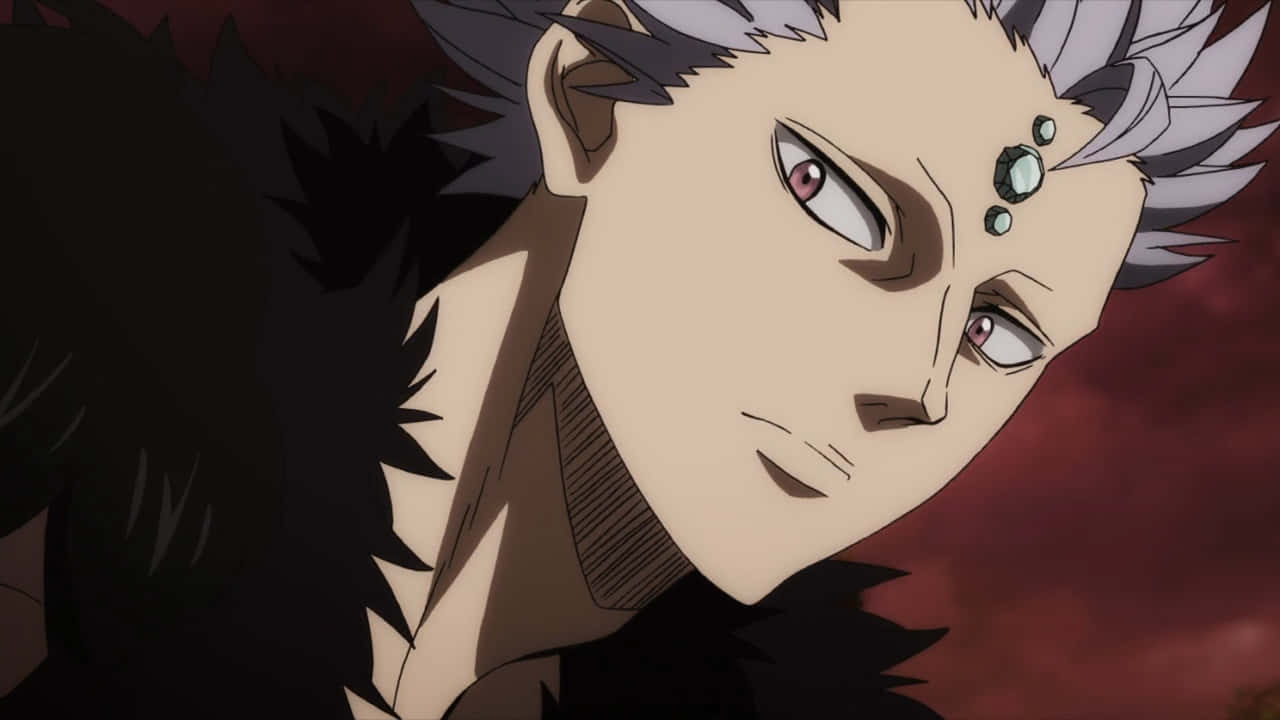 Black Clover Mars Karakter Close Up Achtergrond