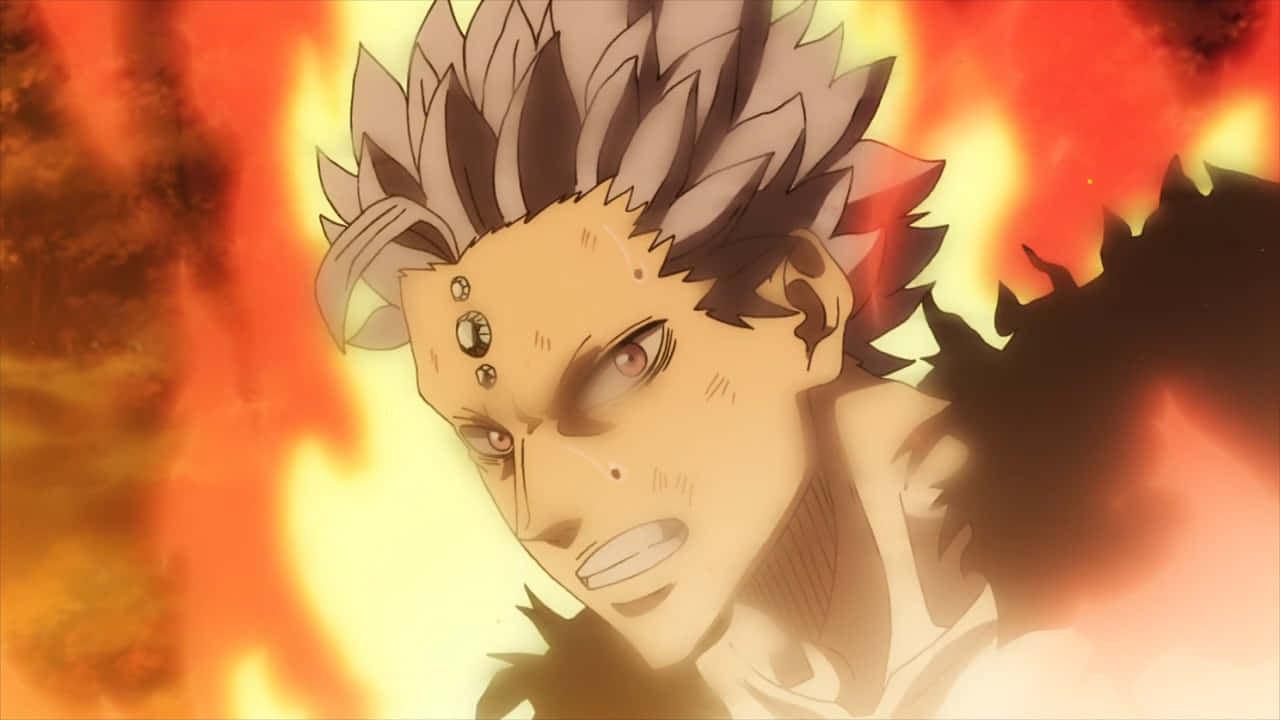 Black Clover Mars Intense Strijdscène Achtergrond