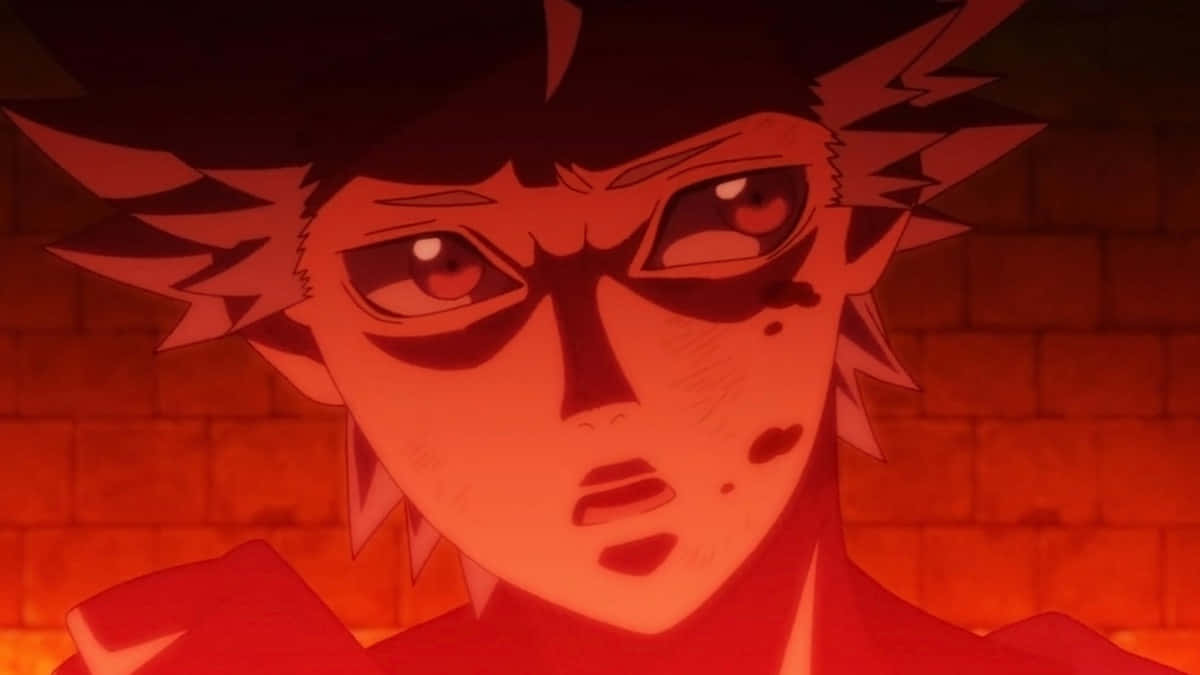 Black Clover Mars Intense Blik Achtergrond