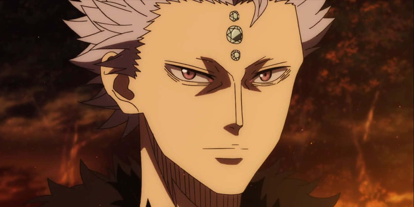 Black Clover Mars Intense Blik Achtergrond