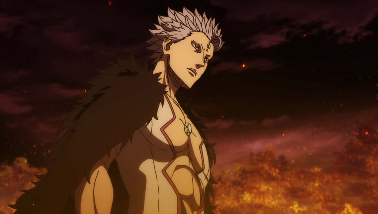 Black Clover Mars Tegen Vuur Achtergrond Achtergrond