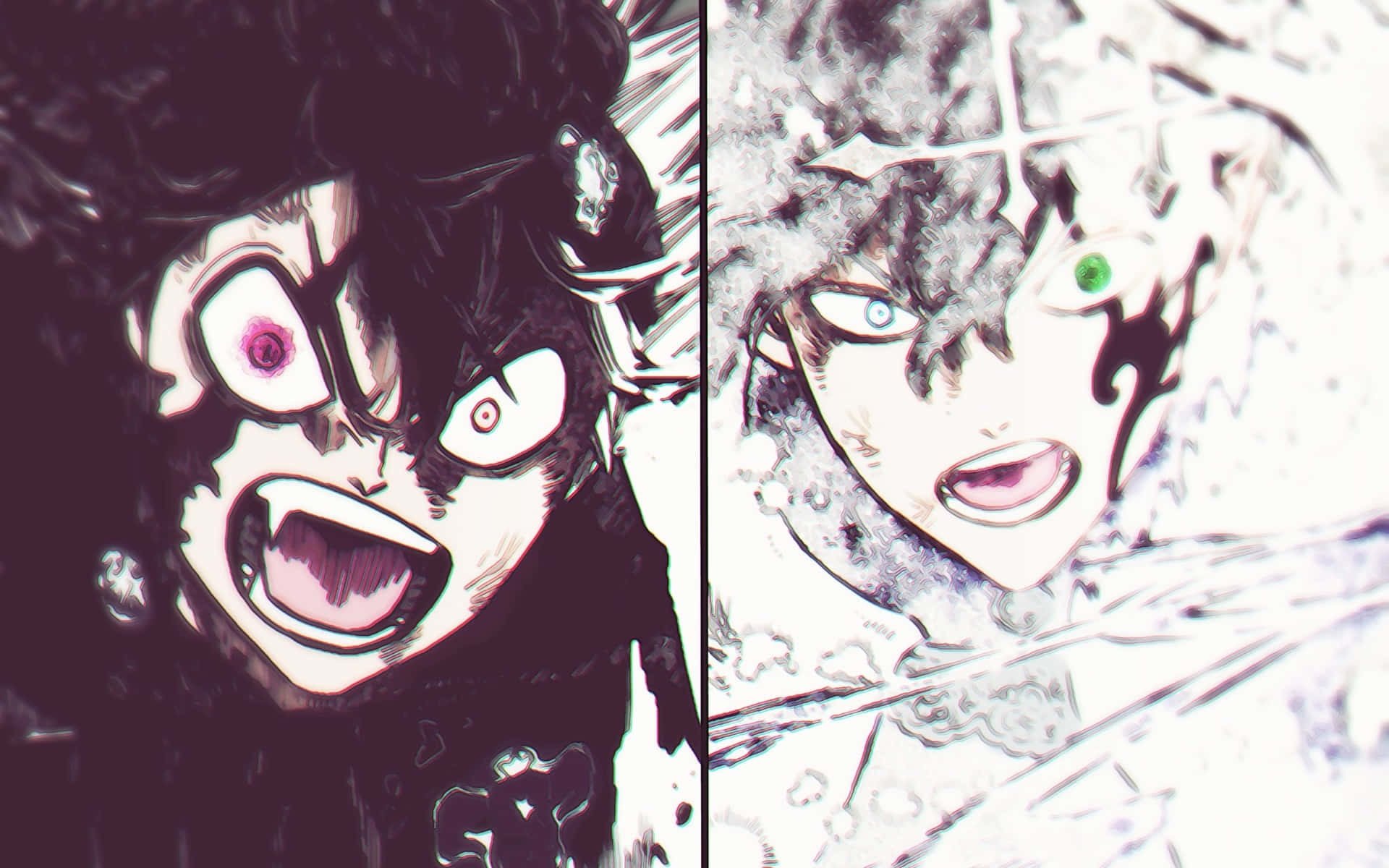 Yuno from Black Clover with a passionate ambition. Wallpaper