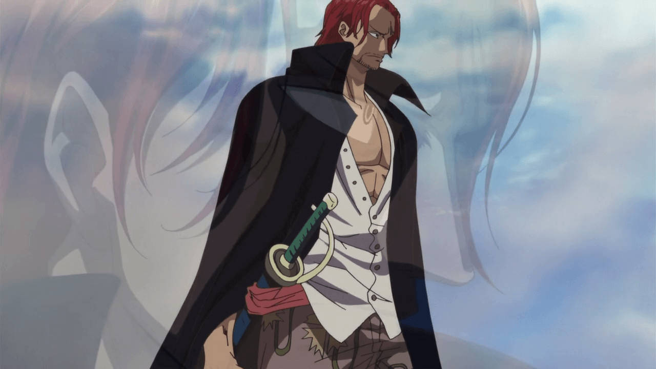 Black Coat And Sword Shanks One Piece Background