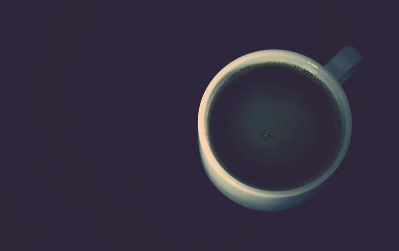 Relax with a Hot Cup of Black Coffee Wallpaper