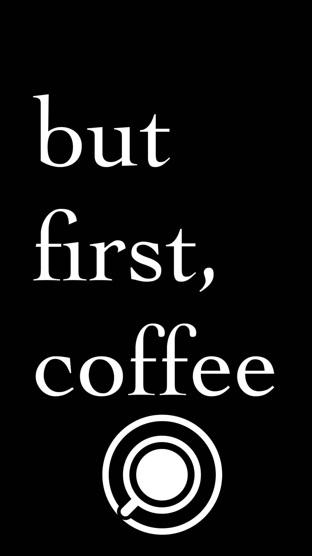 Enjoy a refreshing mug of black coffee Wallpaper