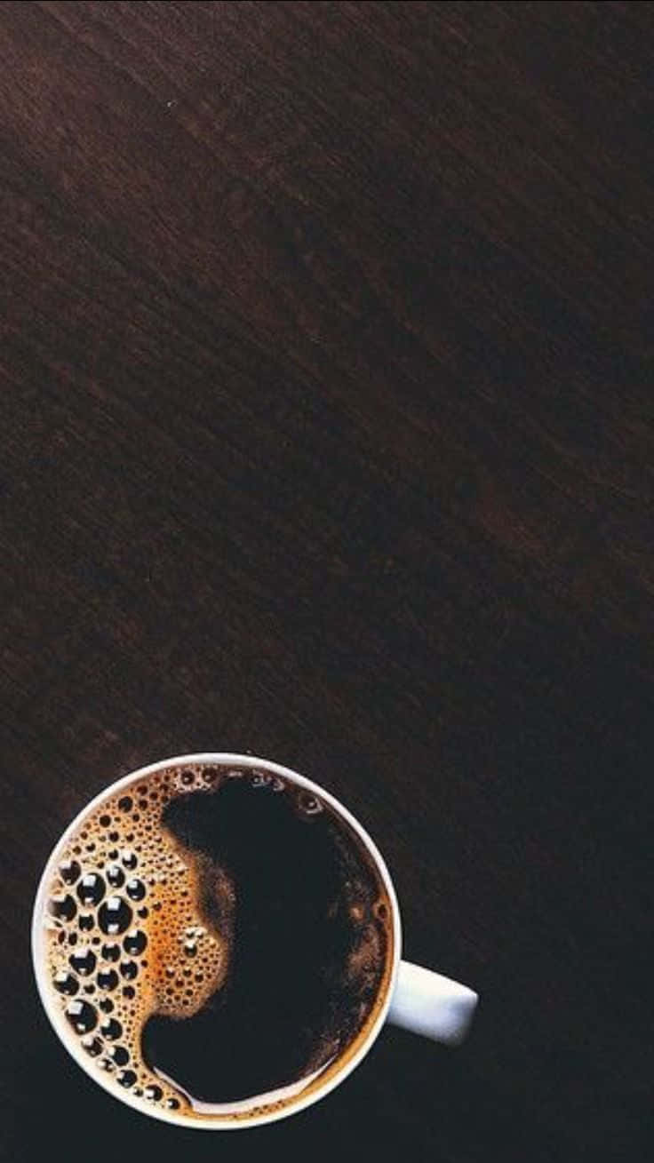 Start your day the right way with a black coffee. Wallpaper