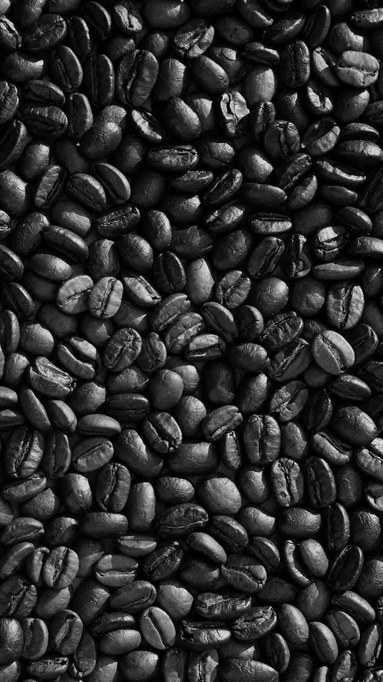 Start your day with a black coffee. Wallpaper