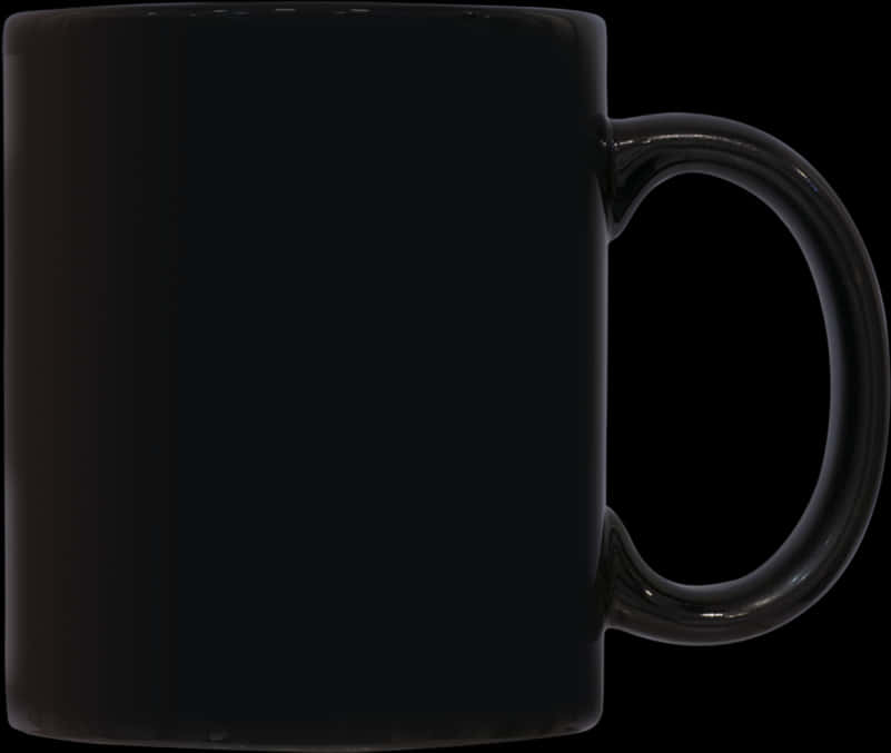 Black Coffee Mugon Dark Background PNG