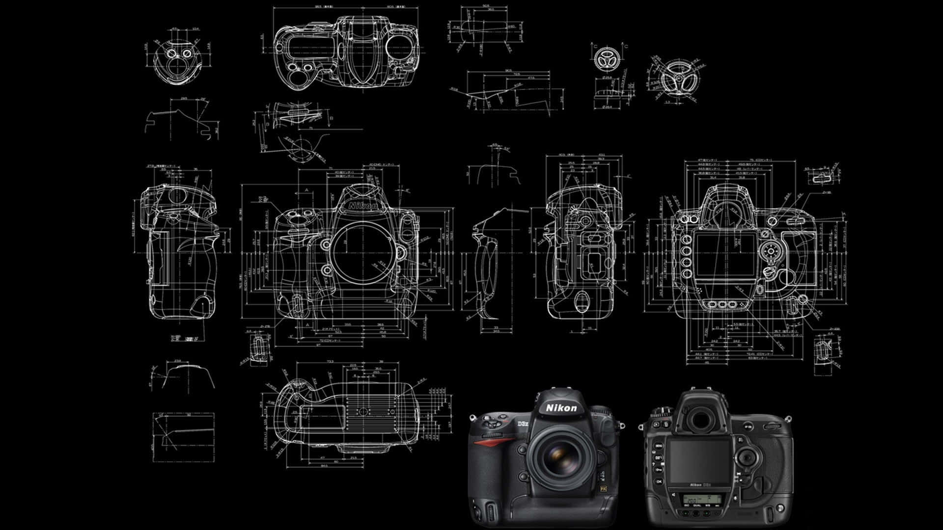 Nikon DSLR D7100, D7200, D7300 og D7500. Wallpaper