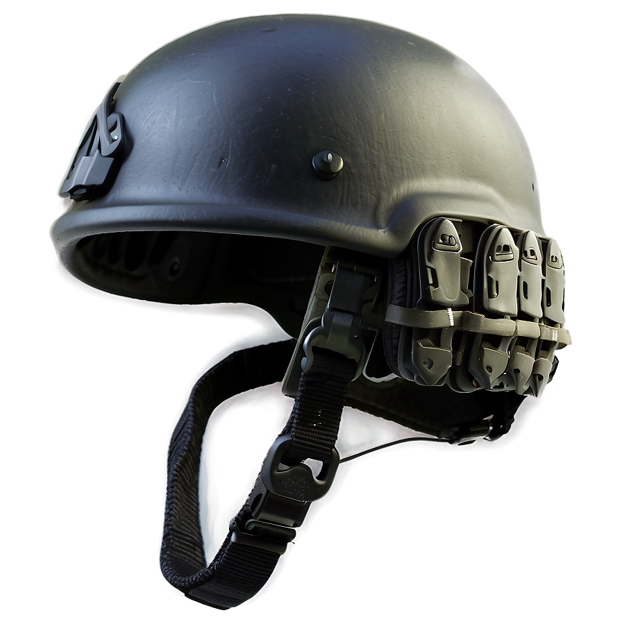 Black Combat Helmet Png 06262024 PNG