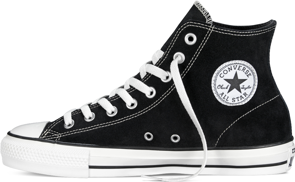Black Converse Chuck Taylor All Star Sneaker PNG