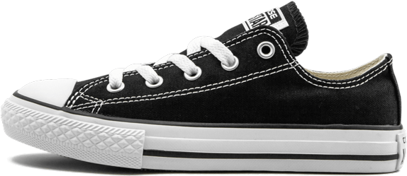 Black Converse Chuck Taylor Sneaker PNG