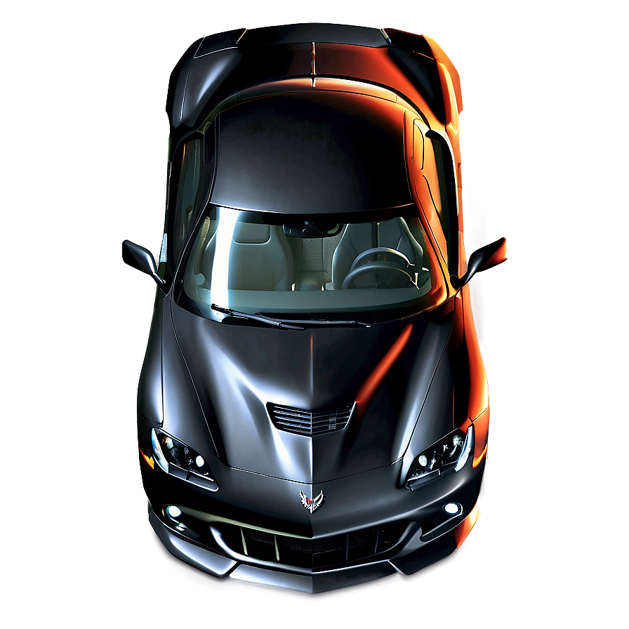 Black Corvette Png Vep PNG