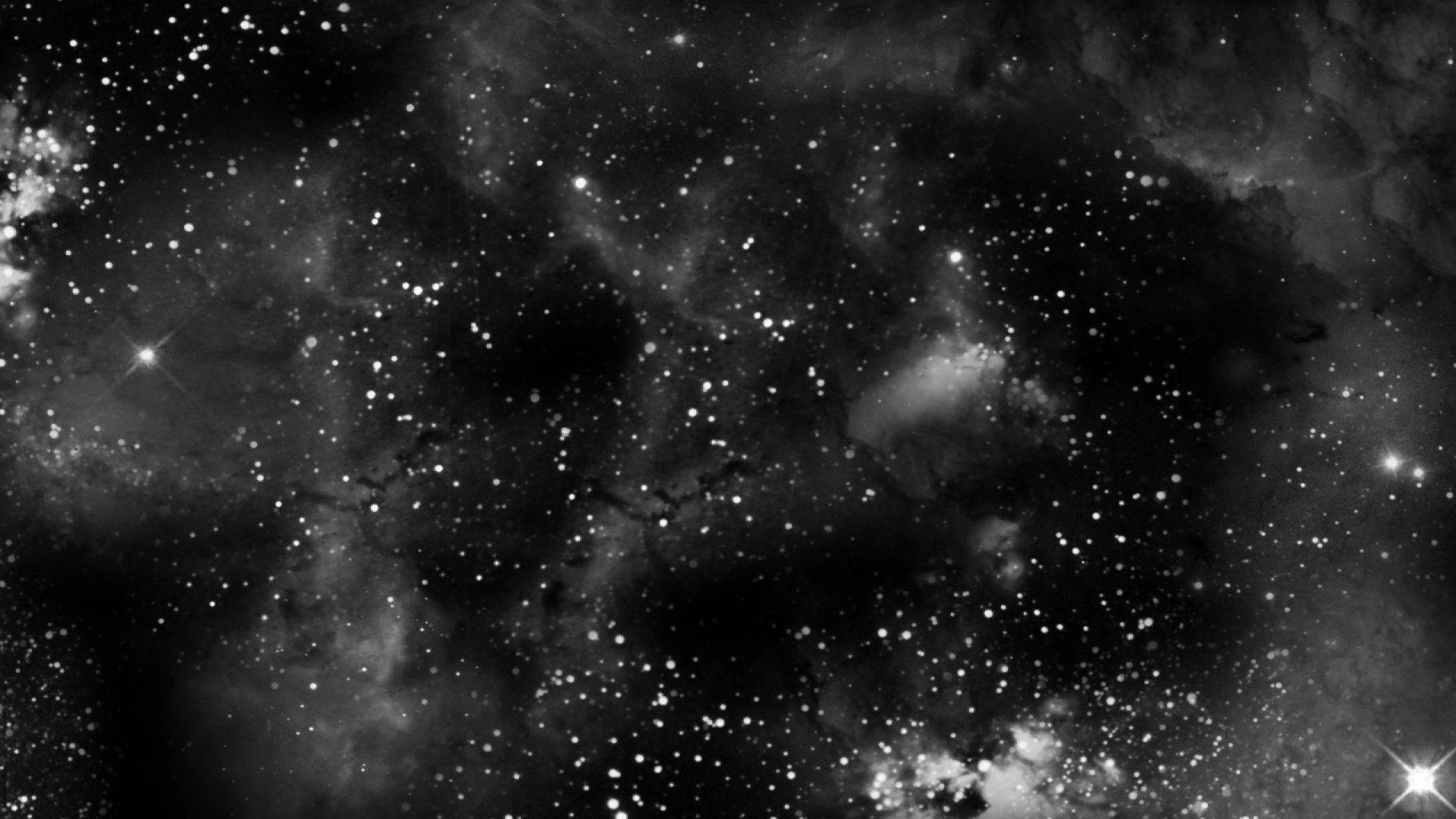 Black cosmic galaxy filled with bright white stars, Galaxy HD wallpaper 
