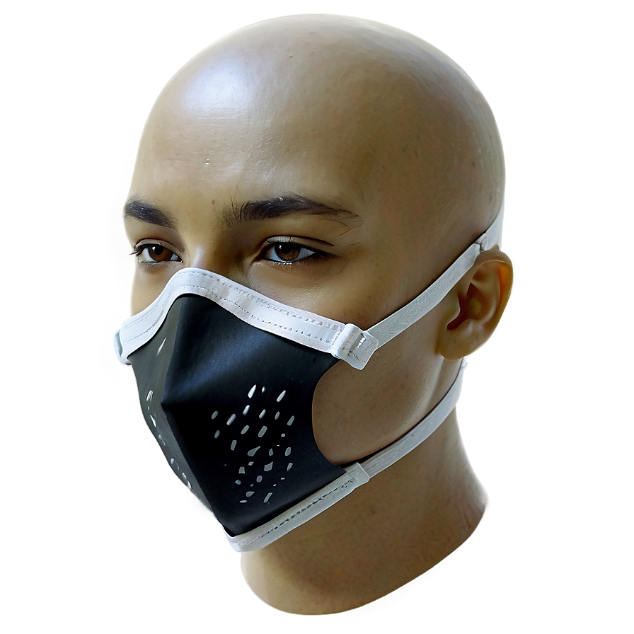 Black Covid Mask Png 06122024 PNG