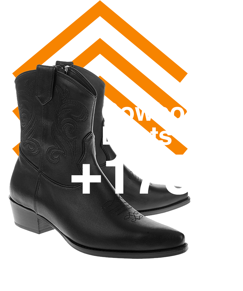Black Cowboy Boots Sales Increase PNG