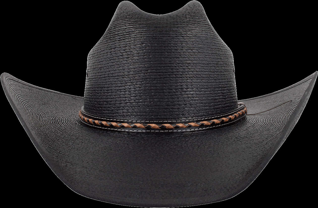 Black Cowboy Hat Isolated PNG