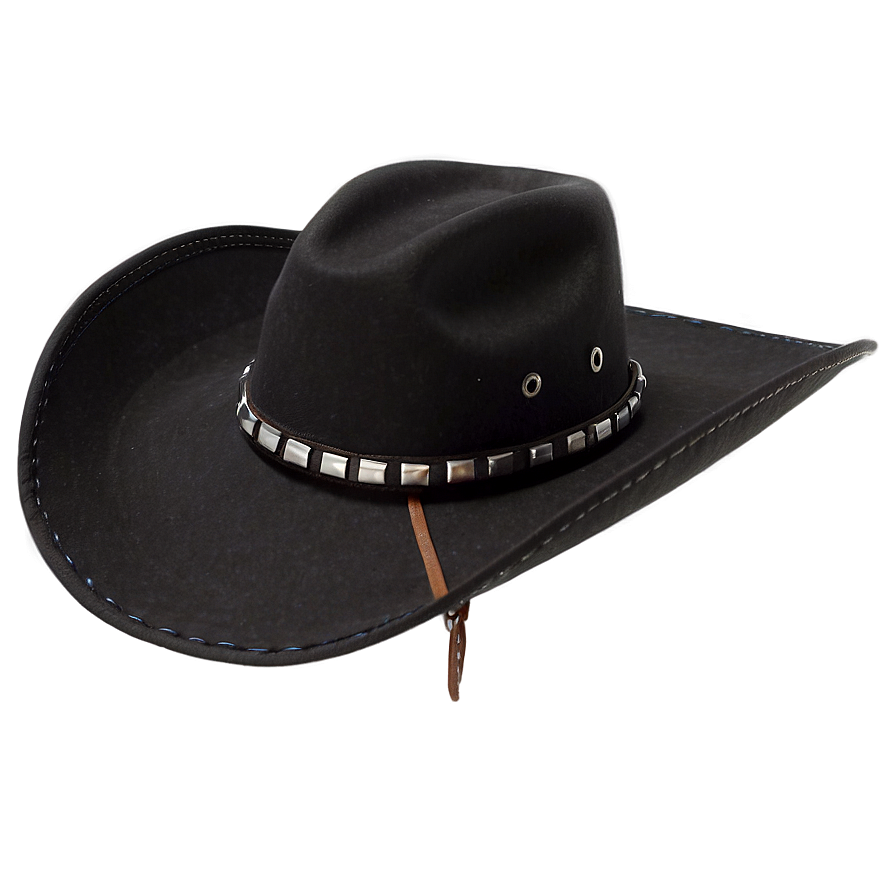 Black Cowboy Hat Transparent Background Png 05262024 PNG