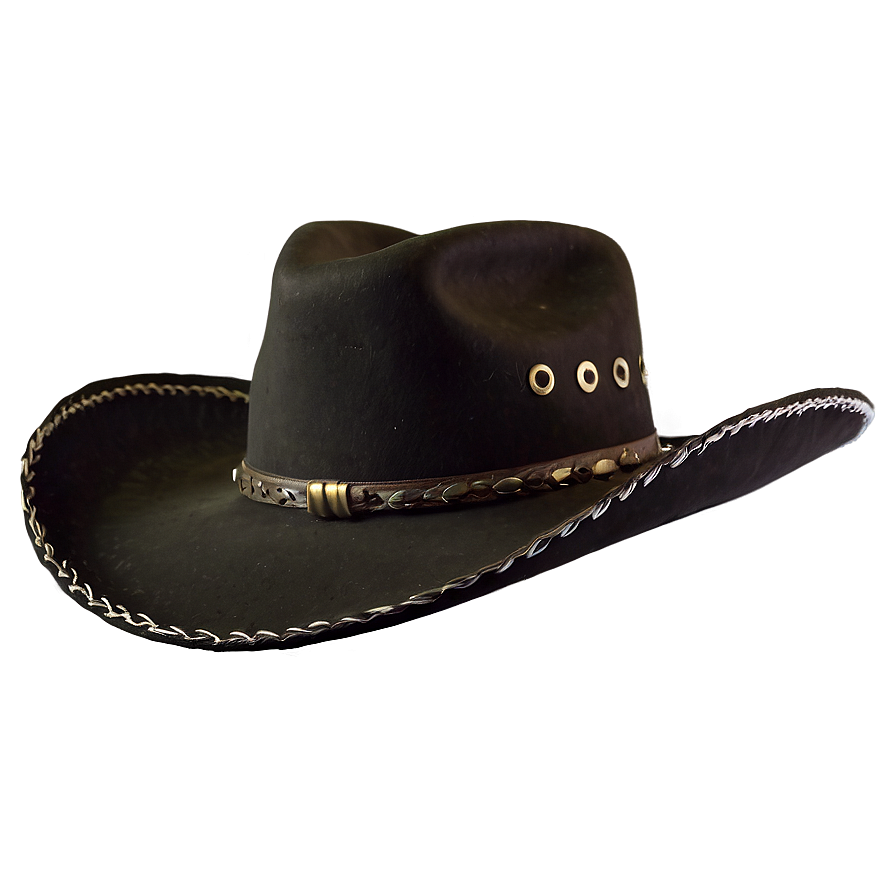 Black Cowboy Hat Transparent Background Png 05262024 PNG