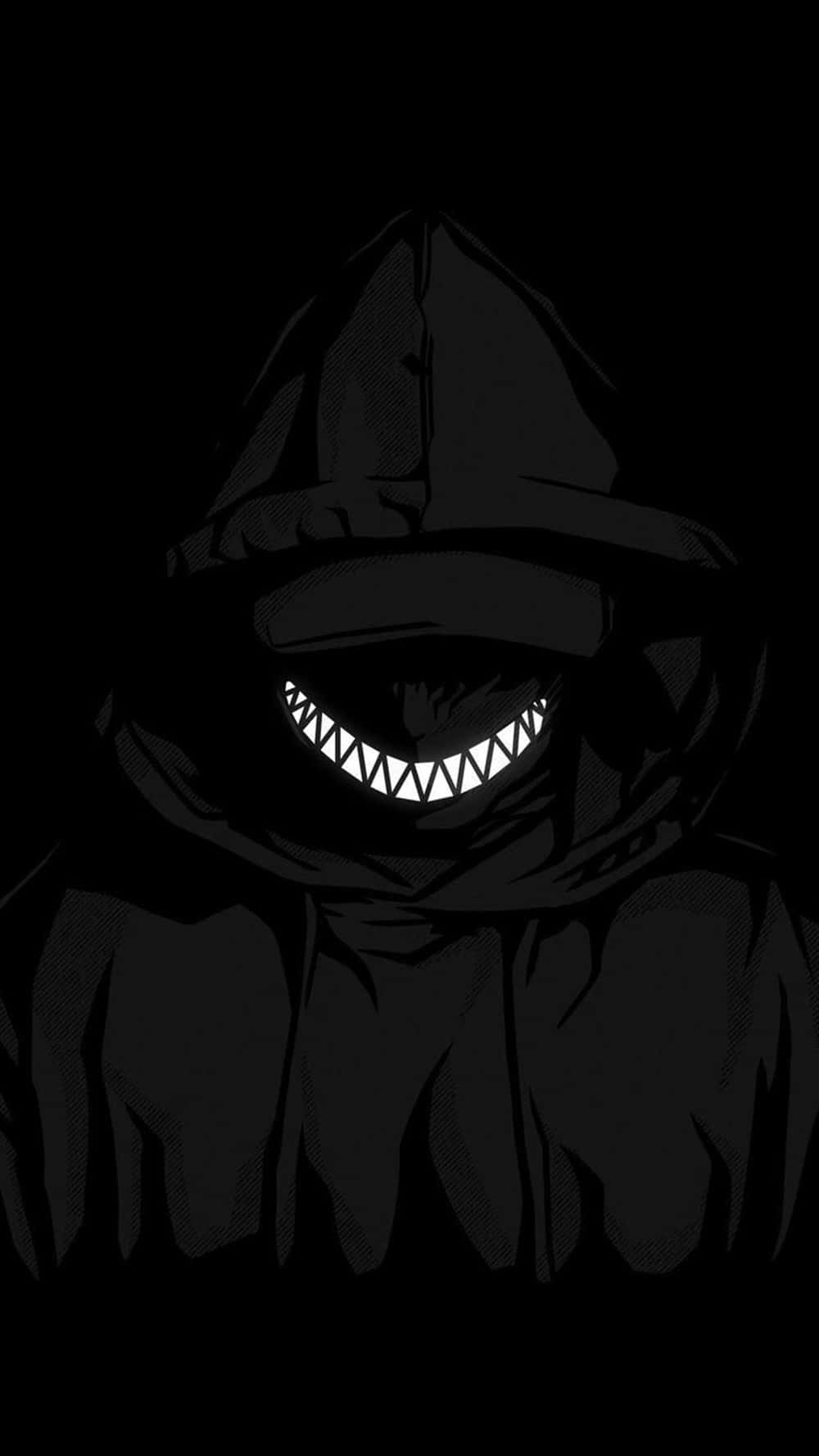 Black Creepy Smile Picture