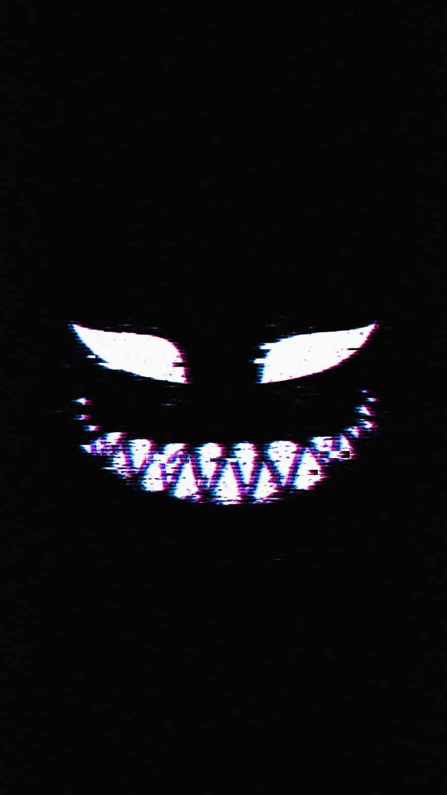Download Black Creepy Smile Wallpaper 