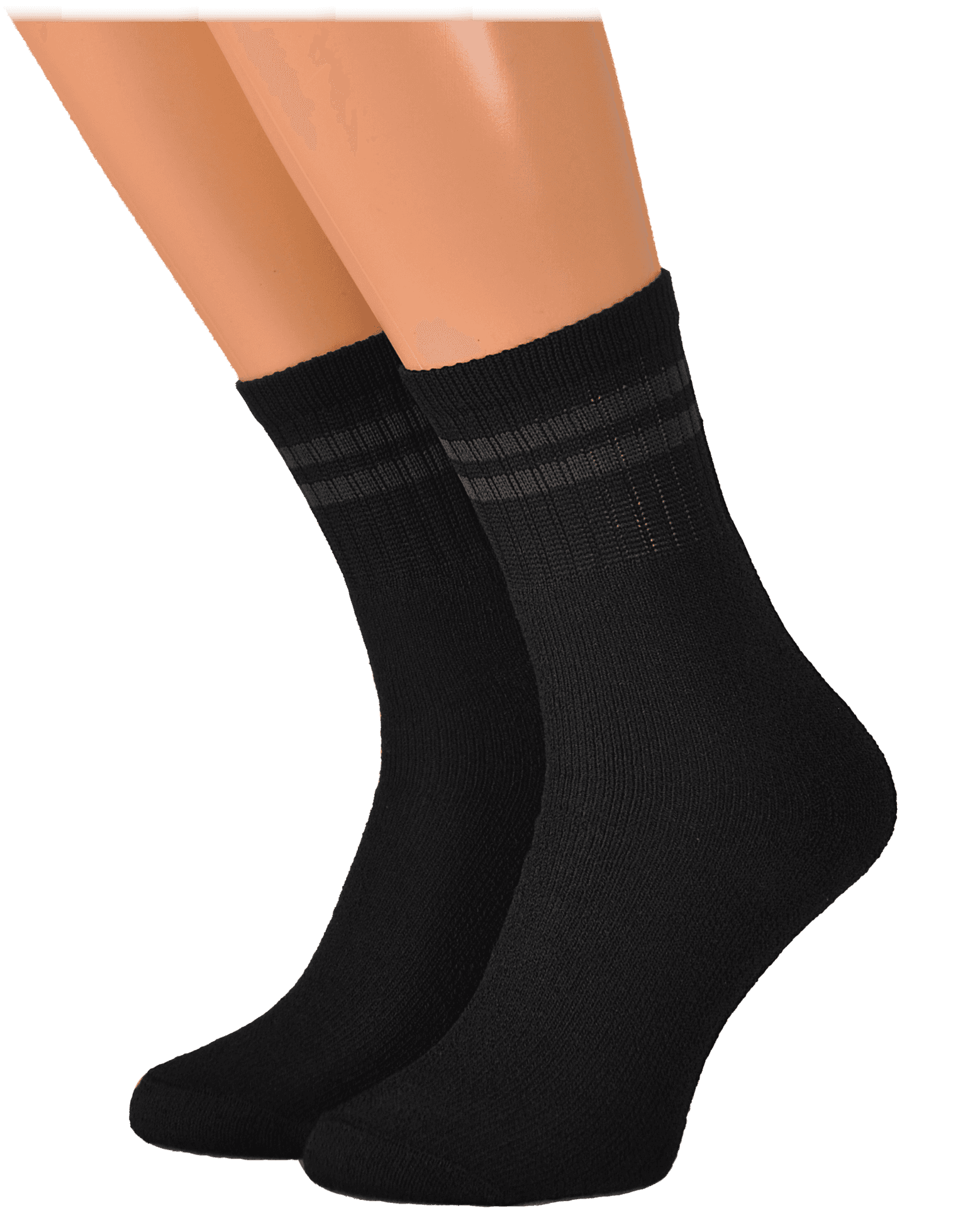 Black Crew Socks Product Photography PNG