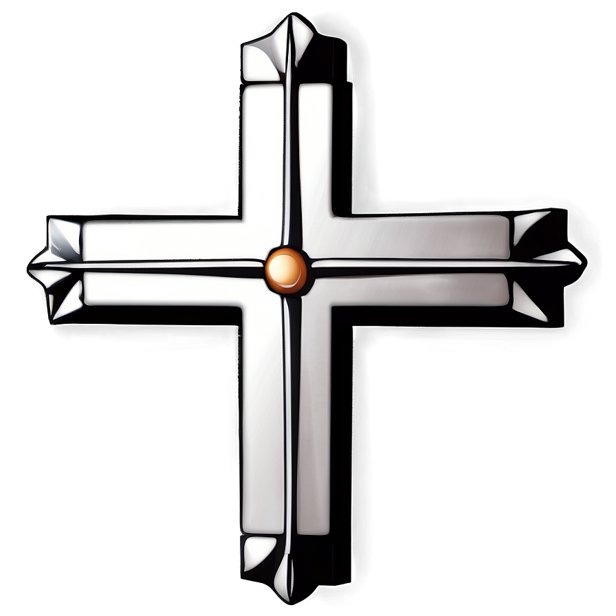 Black Cross Emblem Png Pap PNG