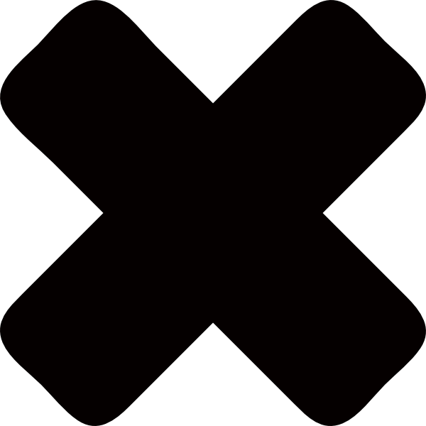Black Cross Icon PNG