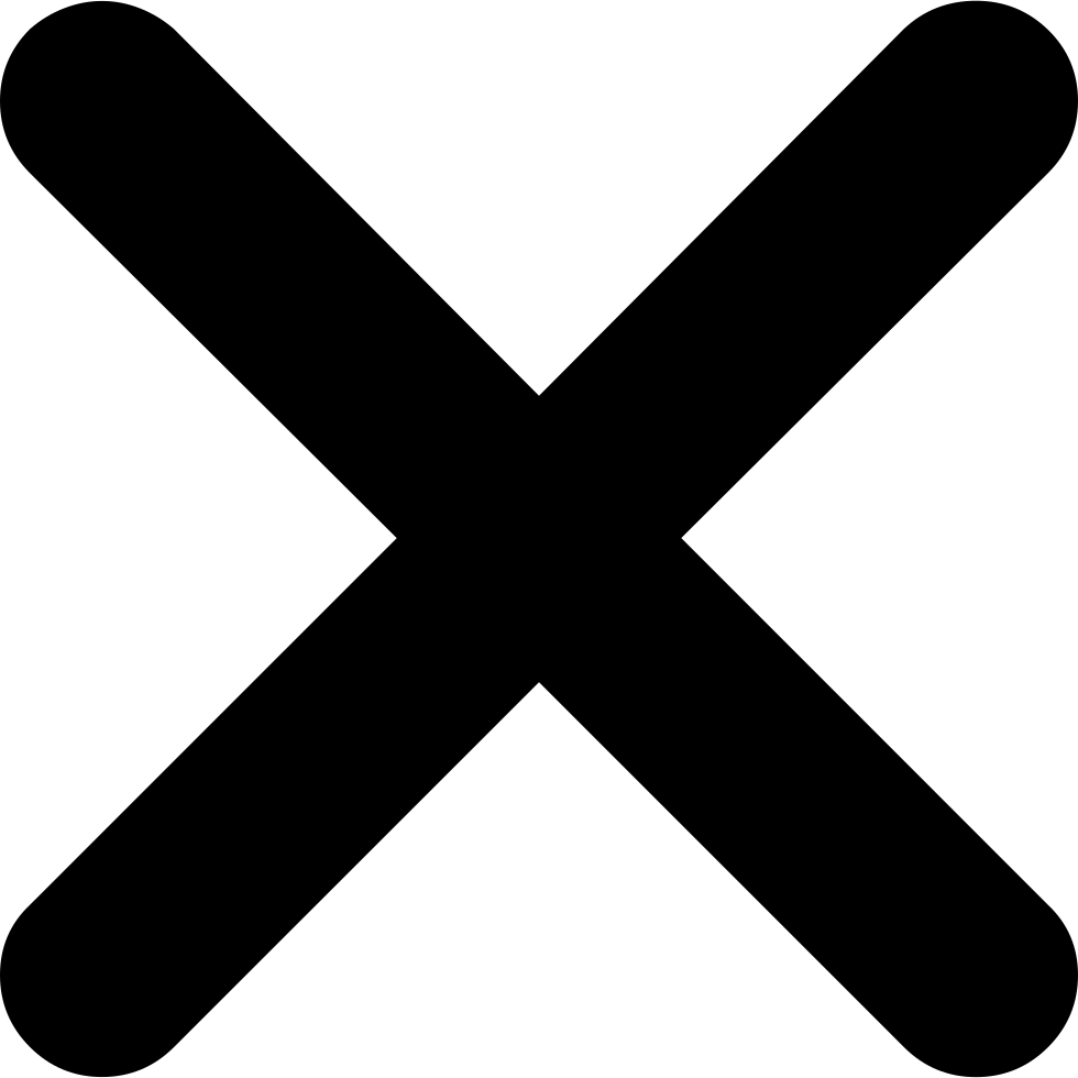 Black Cross Icon PNG