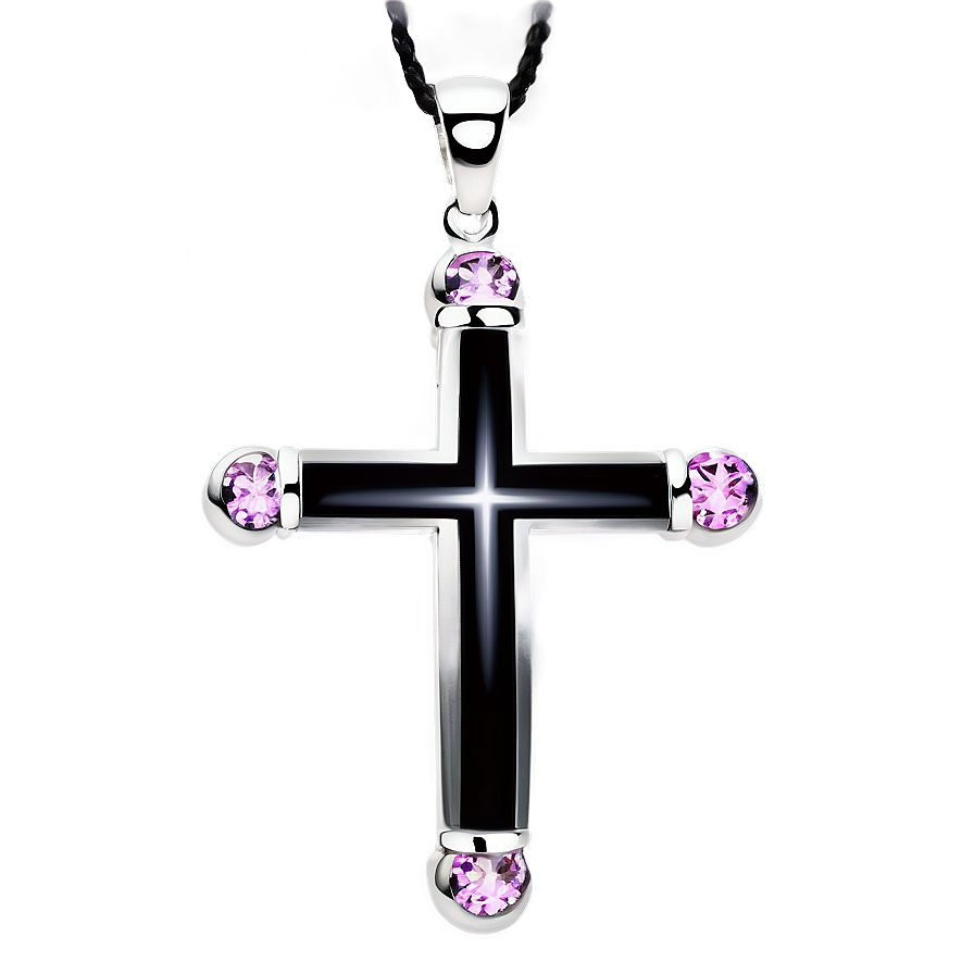 Download Black Cross Jewelry Design Png Tif | Wallpapers.com